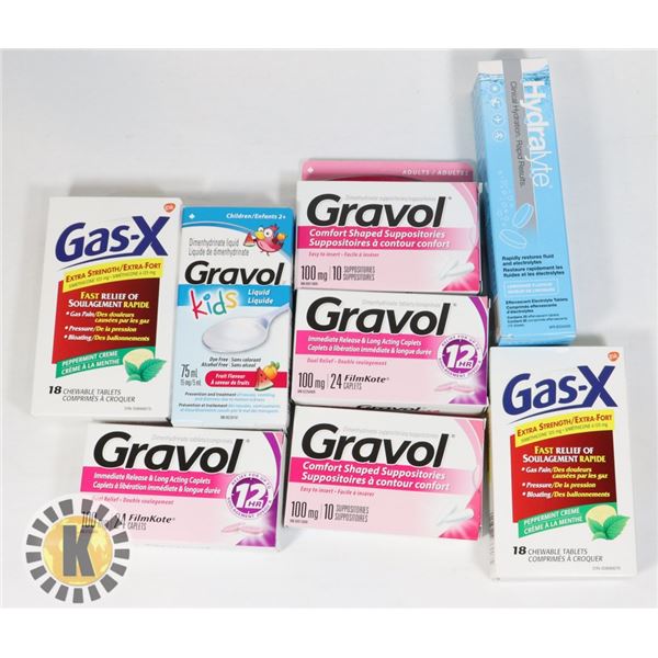 BAG OF ASSORTED OVER THE COUNTER MEDICINE