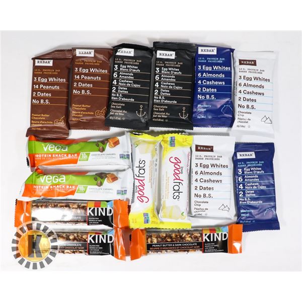 BAG OF ASSORTED NUTRITION BARS