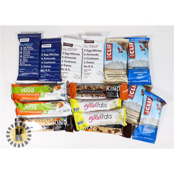 BAG OF ASSORTED NUTRITION BARS