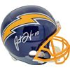 Image 1 : Justin Herbert Autographed Los Angeles Chargers Full Size Replica Helmet (Beckett Witnessed)