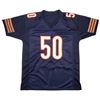 Image 3 : Chicago Bears Mike Singletary Autographed Blue Jersey "HOF 98" (Beckett Witnessed)