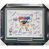 Image 1 : 1968 New York Jets Super Bowl III Champions Autographed Framed 16x20 Photo 25 Total Signatures (PSA)