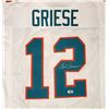 Image 1 : Miami Dolphins Bob Griese Autographed White Jersey (Beckett Witnessed)