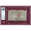 Image 2 : Harry Houdini Signed & Framed 2.5x4 Society Of American Magicians Id Card (Beckett COA)