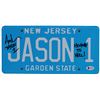 Image 1 : ARI LEHMAN FRIDAY THE 13TH  "HIGHWAY TO HELL!" SIGNED LICENSE PLATE (BAS)