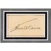 Image 2 : Thomas Edison Authentic Signed & Framed 1.75x2.75 Cut Signature BAS