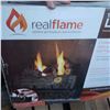 Image 5 : Real Flame ventless Gel fireplace and accessories NIB new unused