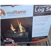 Image 6 : Real Flame ventless Gel fireplace and accessories NIB new unused