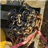 Image 2 : heavy chain lot hooks and misc pail  tow items