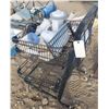 Image 1 : metal shopping cart black with jacuzzi/hot tub parts filters other other items