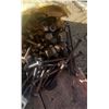 Image 3 : floor jack bucket of bolts and auto parts