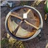 Image 1 : Round fire pit , metal with cover