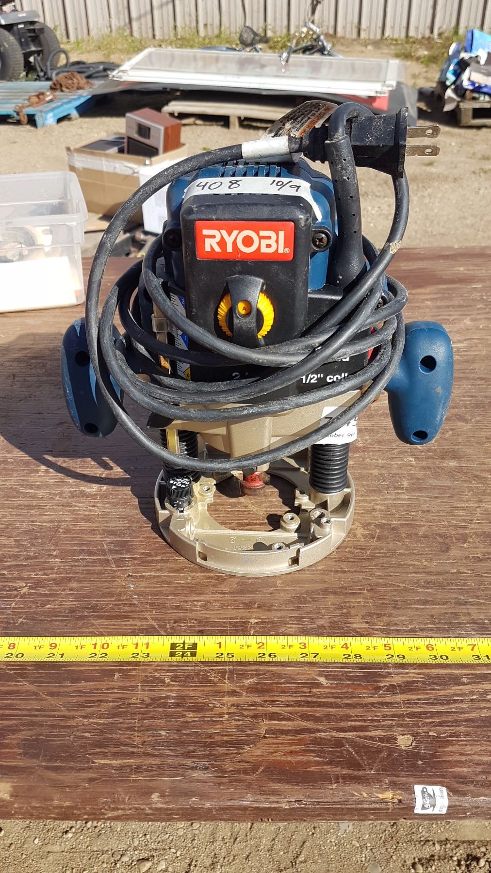 Ryobi R175 Plunge Router Ryobi Plunge Router 2 Hp - Schmalz Auctions