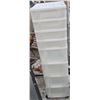 Image 1 : white 8 bin storage unit