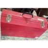 Image 2 : large red fold out tool box and tools