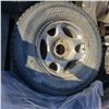 Image 5 : 5 tires with  rims - 5 bolt, 245-75-R16 tires used