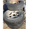 Image 8 : 5 tires with  rims - 5 bolt, 245-75-R16 tires used