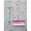 Image 1 : weed digger, snow shovel, buck saw