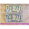 Image 1 : pair of 1982/1983 alberta license plates