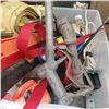 Image 4 : misc box of oil cans, gas nozel, filter assembly, ratchet, straps