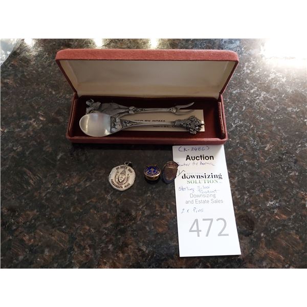 Sterling Silver Pendant & Pewter By BOMA Cat A