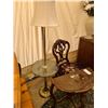 Image 2 : Antique Chair, table and lamp Car B