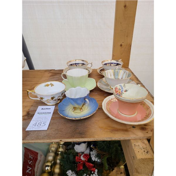 English China Tea Cups Cat A