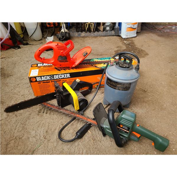 B&D Hedge trimmer WEN Chainsaw Cat B