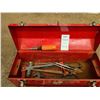 Image 2 : Metal Tool Box and Tools Cat B