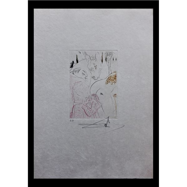 Salvador Dali- Original Engravings in color "Le Jument de Compere Pierre"