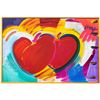 Image 2 : Peter Max- Original Mixed Media "Two Hearts as One"