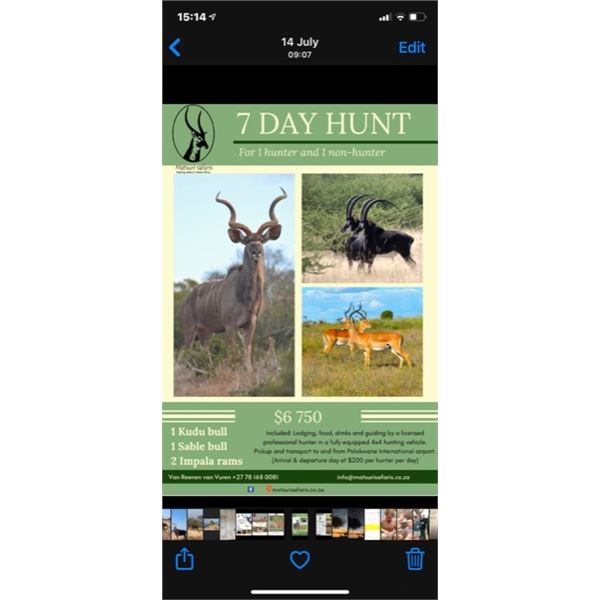 Matursi Safaris Hunter's Choice Safari