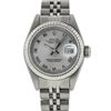 Image 1 : Rolex Ladies Stainless Steel Silver Roman 26MM Oyster Perpetual Datejust Wristwa