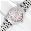 Image 2 : Rolex Ladies 26 Stainless Steel Pink Diamond Oyster Perpetual Datejust Wristwatc