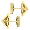 Image 7 : French 18k Yellow Gold Marina B 1.20 ctw FANCY Yellow Trillion Diamond Cuff Link