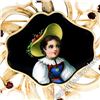 Image 3 : Vintage 14kt Gold Hand Painted Portrait, Garnet, & Pearl Open Frame Brooch