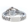 Image 8 : Rolex Ladies 26 Stainless Steel Sky Blue Diamond & Emerald Datejust Wristwatch