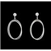 Image 1 : 14KT White Gold 1.16 ctw Diamond Earrings