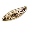 Image 6 : Antique Art Nouveau Krementz 14k Gold Diamond Pearl Open Etched Leaf Pin Brooch