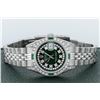 Image 4 : Rolex Ladies Stainless Steel 26MM Green Diamond Lugs Oyster Perpetual Datejust W