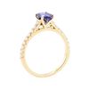 Image 4 : 1.24 ctw Sapphire and Diamond Ring - 14KT Rose Gold