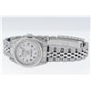 Image 5 : Rolex Stainless Steel White Roman And Gold Diamond Bezel Oyster Perpetual With R