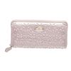 Image 1 : Coach Silver Leather Eyelet Accordian Zippy Wallet