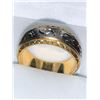 Image 2 : Unisex Celtic Spinner Ring 14K GP two tone NEW Size 8