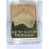 Image 2 : Australia one troy ounce .999 fine gold clad commemorative endangered dolphin NEW cased Wafer
