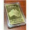 Image 4 : Australia one troy ounce .999 fine gold clad commemorative endangered dolphin NEW cased Wafer