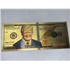Image 2 : President Trump USA Gold Seal Certificate commemorative gold foil issued 1 million dollar bill