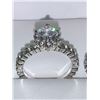 Image 2 : Italian Designed Summer Bride 1.0 Carat Solitaire Ladies 2 ring wedding engagement set size 8
