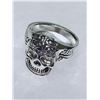 Image 4 : Mens Silver Biker Skull Ring NEW size 10 road fury