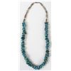 Image 5 : Navajo Sterling Turquoise Nugget Necklace